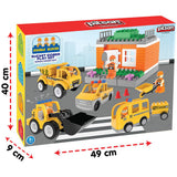 Set constructie Pilsan Double Blocks Bucket Dozer 57 piese
