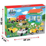 Set constructie Pilsan Double Blocks Farm House 59 piese