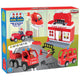 Set constructie Pilsan Double Blocks Fire Station 76 piese