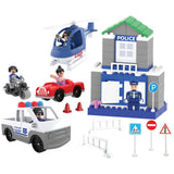Set constructie Pilsan Double Blocks Traffic Control 57 piese