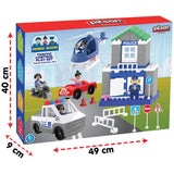 Set constructie Pilsan Double Blocks Traffic Control 57 piese