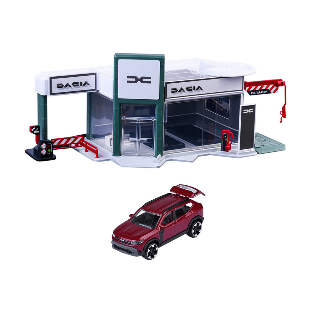 Set de joaca Majorette Dacia Showroom cu o masinuta
