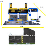 Set de joaca Majorette Motorsport DTM Pit Stop cu o masinuta