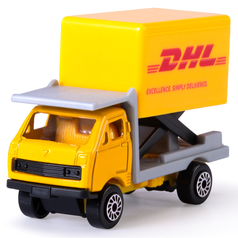 Set de joaca aeroport Dickie Toys DHL Airport Playset cu 13 piese