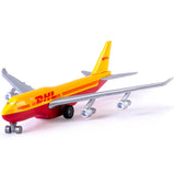 Set de joaca aeroport Dickie Toys DHL Airport Playset cu 13 piese