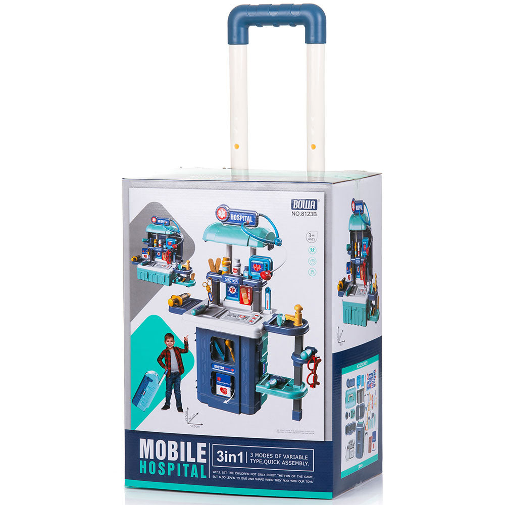 Set jucarie Chipolino Doctor 3 in 1 72,5 cm cu accesorii
