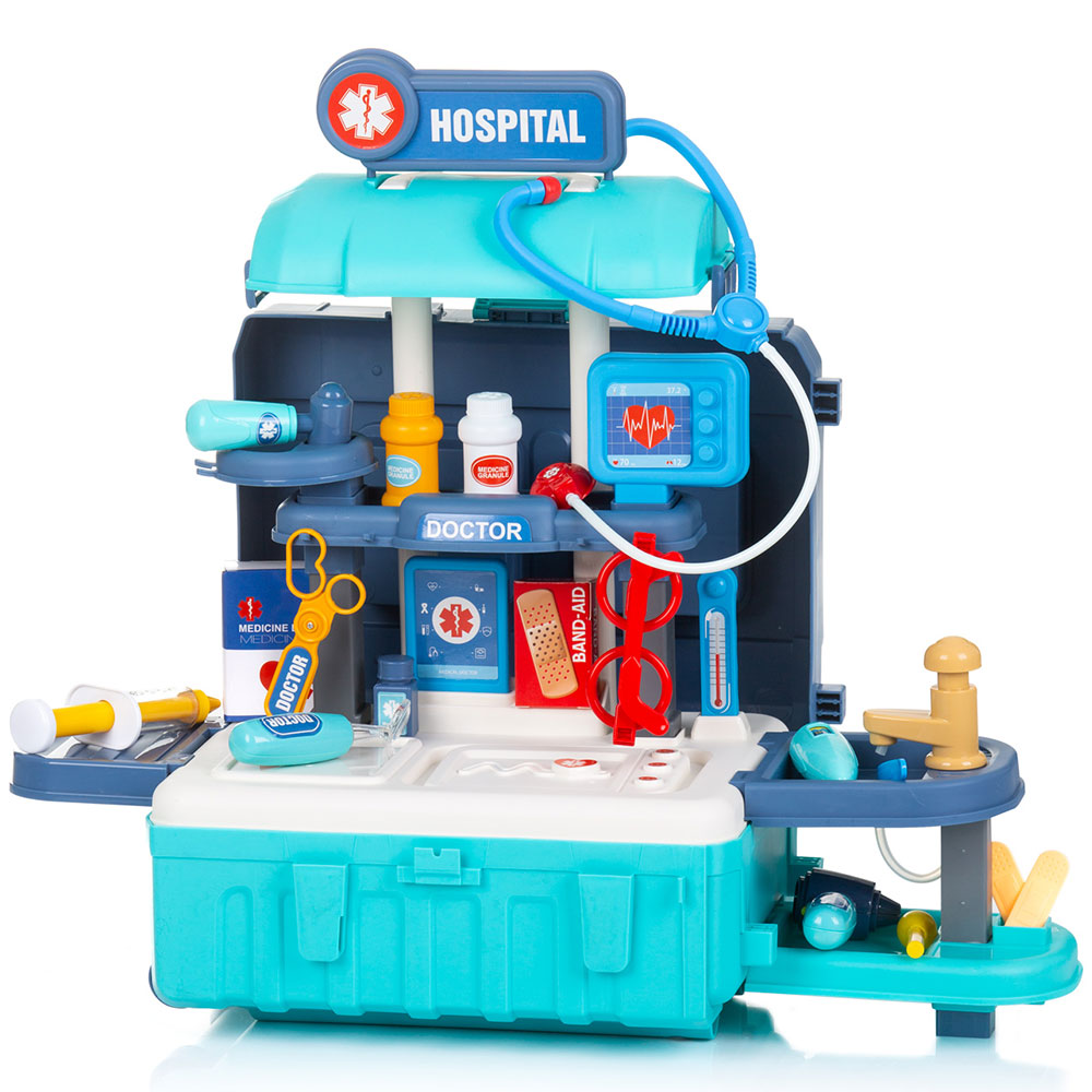 Set jucarie Chipolino Doctor 3 in 1 72,5 cm cu accesorii