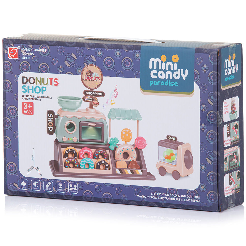 Set jucarie Chipolino Donut Shop cu lumini, sunete si 34 accesorii