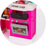 Set jucarie Chipolino Kitchen 83 cm cu sistem de curgere apa, lumini, sunete si 85 accesorii