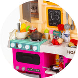 Set jucarie Chipolino Kitchen 83 cm cu sistem de curgere apa, lumini, sunete si 85 accesorii
