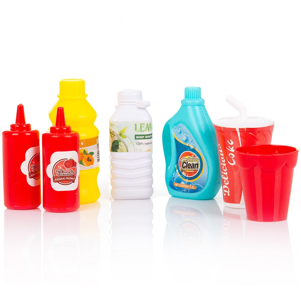Set jucarie Chipolino Kitchen 84 cm cu sistem de curgere apa, lumini, sunete si 79 accesorii