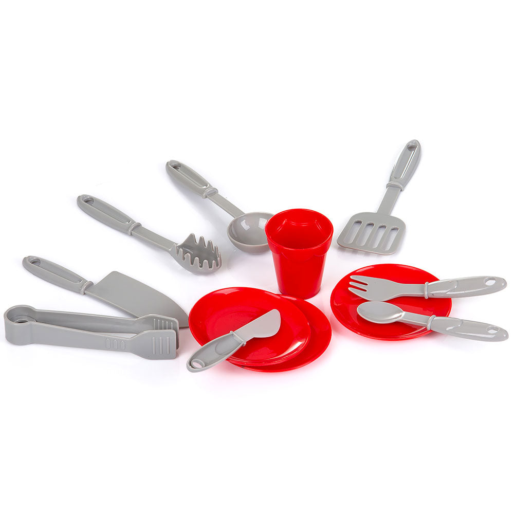 Set jucarie Chipolino Kitchen 93 cm cu sistem de curgere apa, lumini, sunete si 113 accesorii