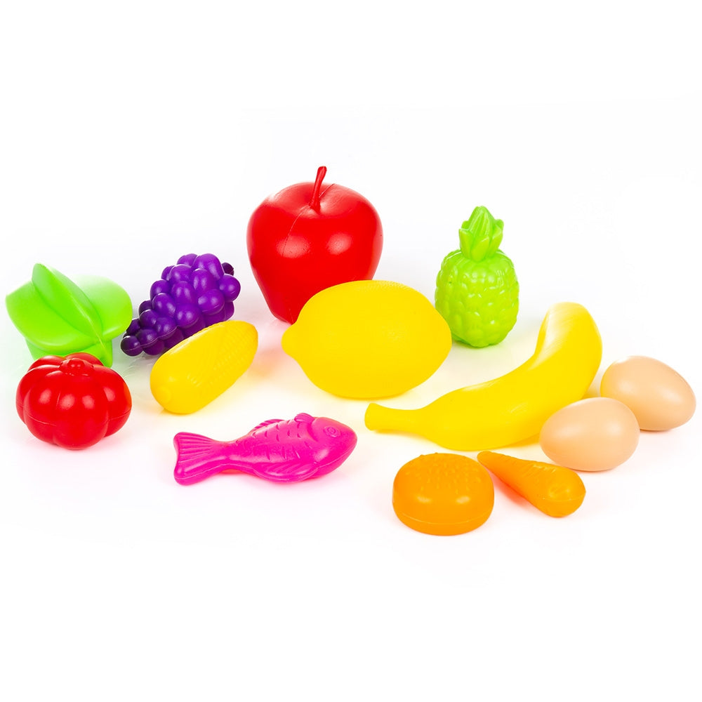 Set jucarie Chipolino Supermarket 87 cm cu lumini, sunete si 81 accesorii
