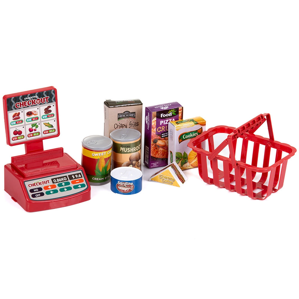 Set jucarie Chipolino Supermarket 87 cm cu lumini, sunete si 81 accesorii