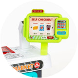 Set jucarie Chipolino Supermarket 87 cm cu lumini, sunete si 81 accesorii