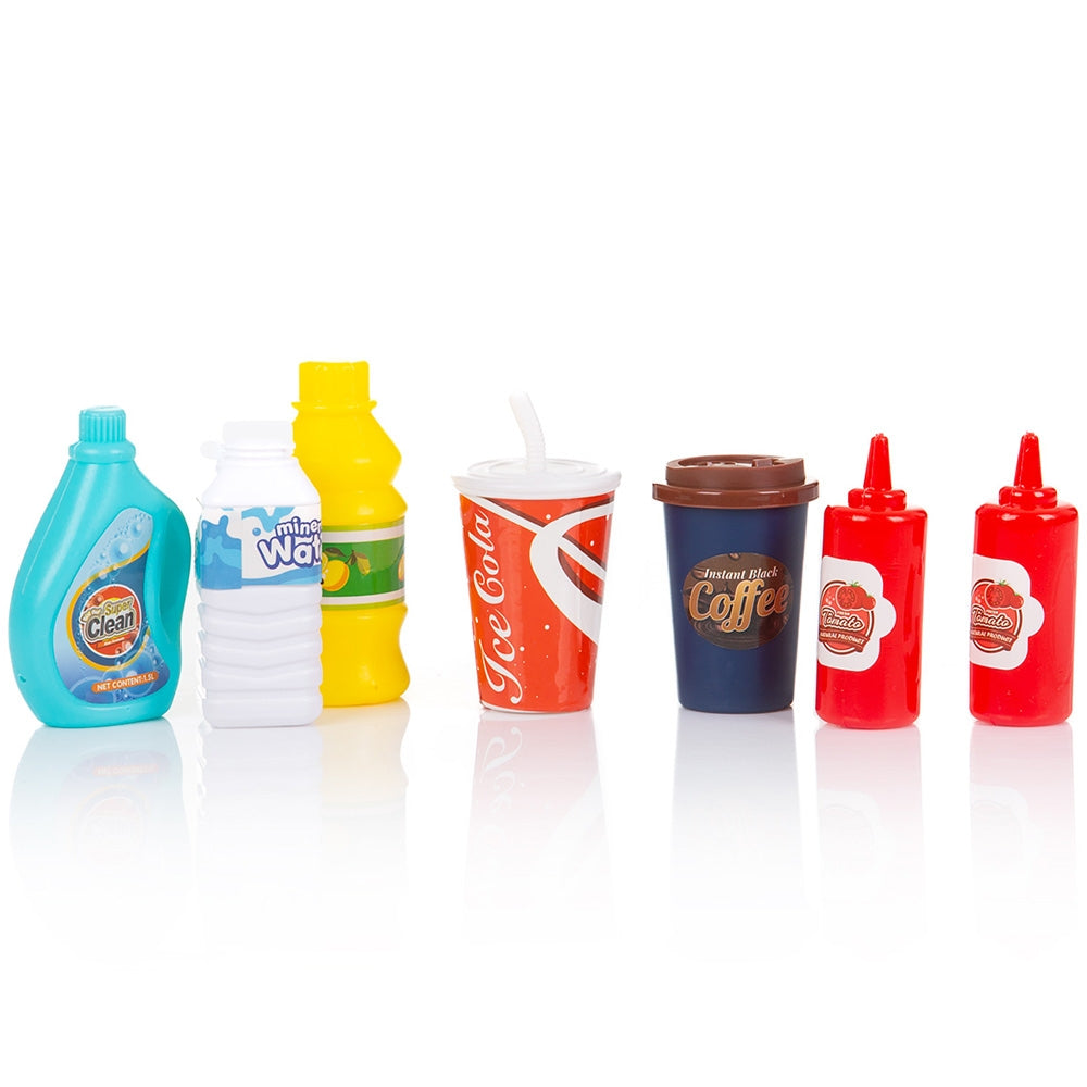 Set jucarie Chipolino Supermarket 87 cm cu lumini, sunete si 81 accesorii