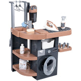 Set spalatorie Smoby Rowenta Wash&Clean Laundry maro cu 17 accesorii