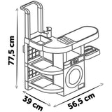 Set spalatorie Smoby Rowenta Wash&Clean Laundry maro cu 17 accesorii