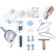 Set spalatorie Smoby Rowenta Wash&Clean Laundry maro cu 17 accesorii