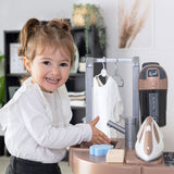 Set spalatorie Smoby Rowenta Wash&Clean Laundry maro cu 17 accesorii