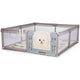 Tarc de joaca Chipolino Amico 200x180 cm cu usa beige