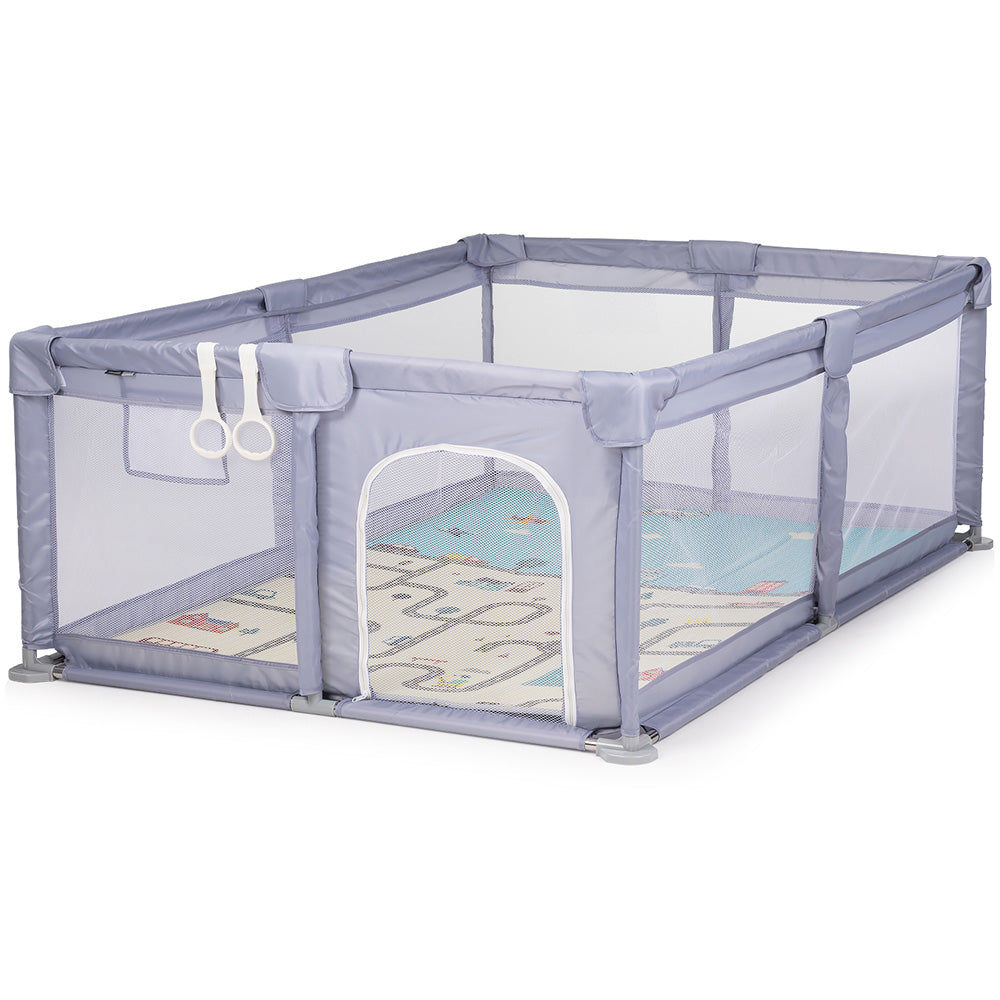 Tarc de joaca Chipolino Lotus 180x120 cm grey - gogobaby.ro