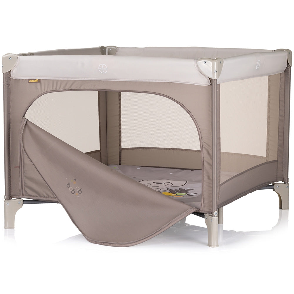 Tarc de joaca pliabil Chipolino Pop Up Bear beige - gogobaby.ro