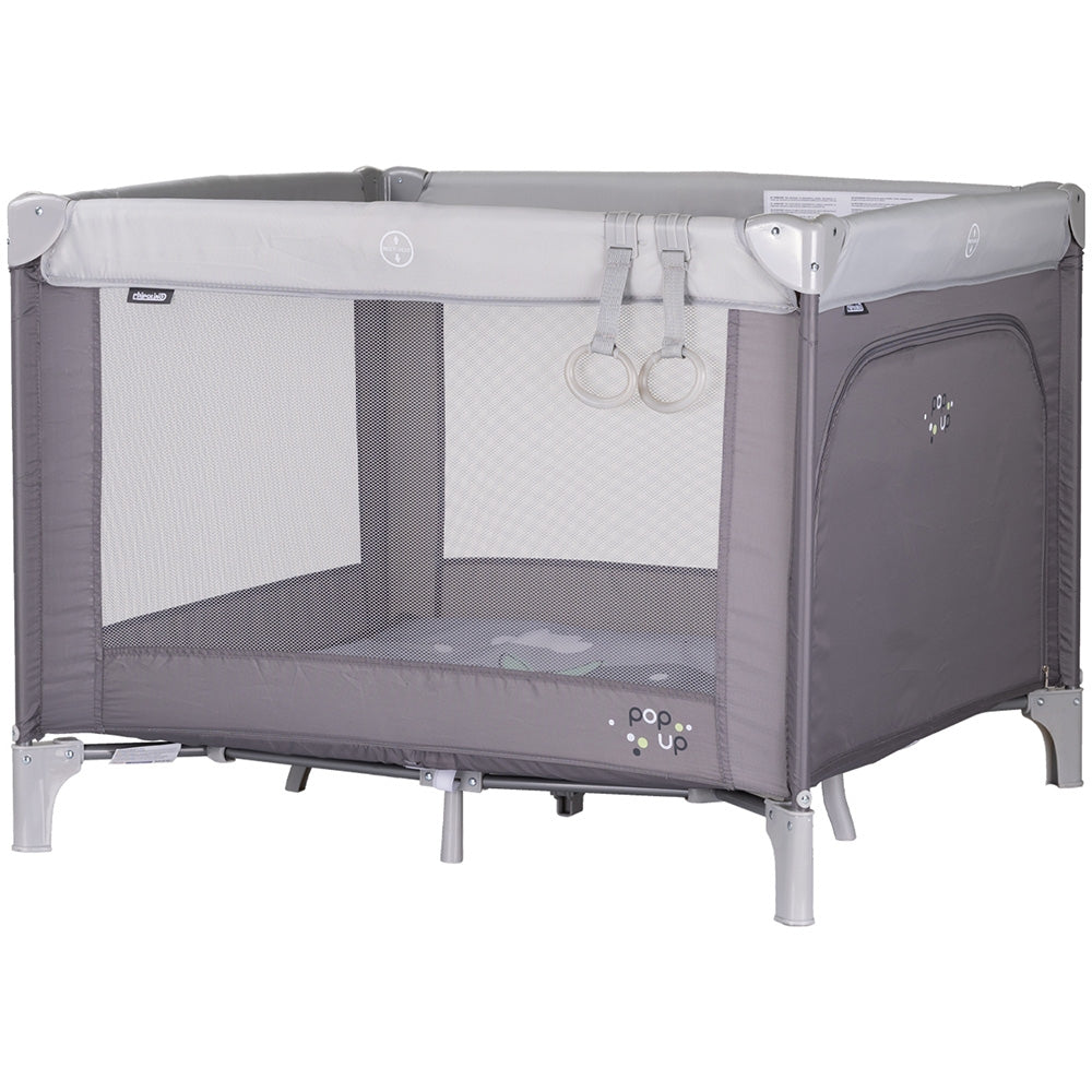 Tarc de joaca pliabil Chipolino Pop Up Hippo grey - gogobaby.ro