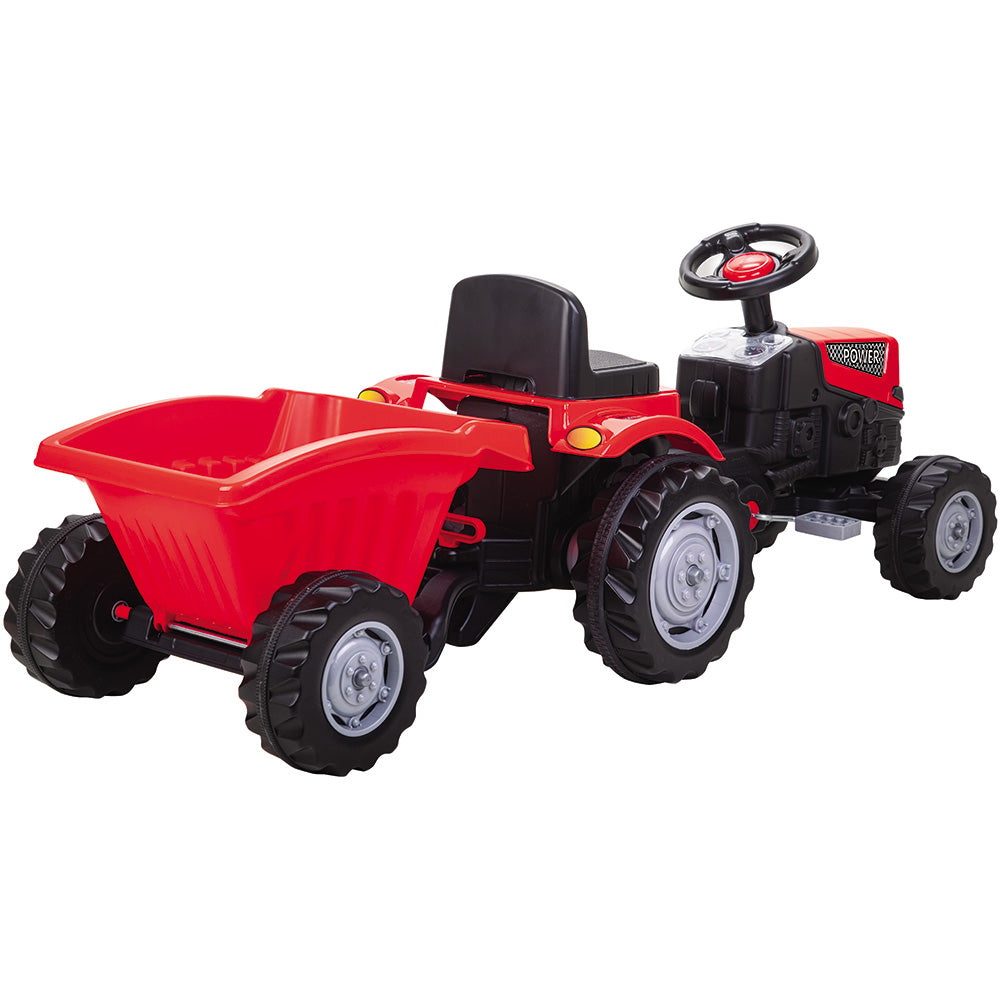Tractor cu pedale si remorca Pilsan Power with Trailer red