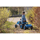 Tractor cu pedale si remorca Smoby Farmer XL albastru