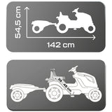 Tractor cu pedale si remorca Smoby Farmer XL albastru