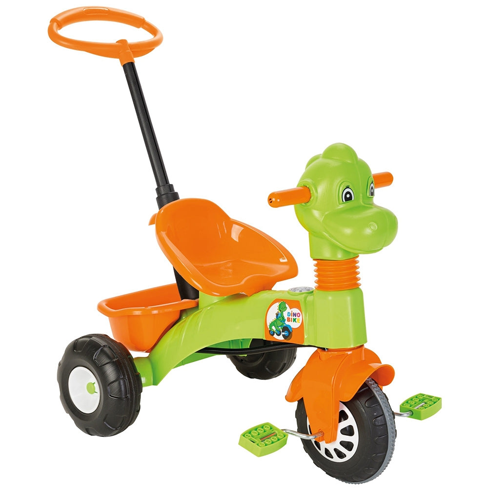 Tricicleta Pilsan Dino green cu maner - gogobaby.ro