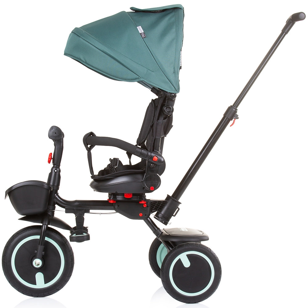 Tricicleta pliabila Chipolino Quick Fold cu sezut reversibil aloe - gogobaby.ro