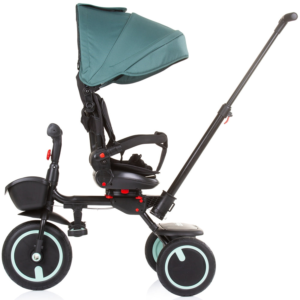 Tricicleta pliabila Chipolino Quick Fold cu sezut reversibil aloe - gogobaby.ro