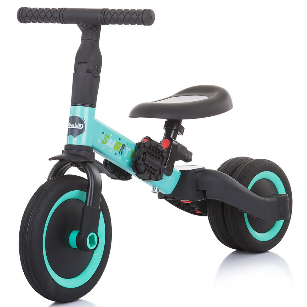 Tricicleta si bicicleta Chipolino Smarty 2 in 1 mint - gogobaby.ro