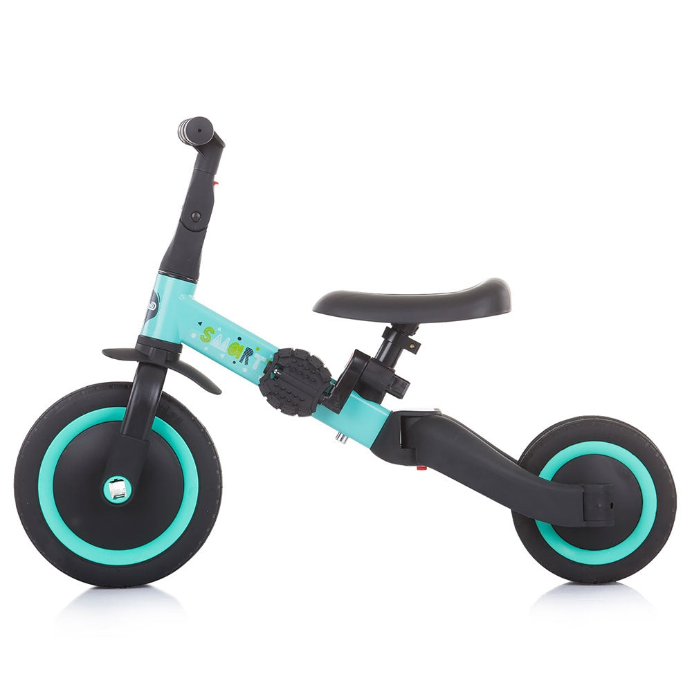 Tricicleta si bicicleta Chipolino Smarty 2 in 1 mint - gogobaby.ro