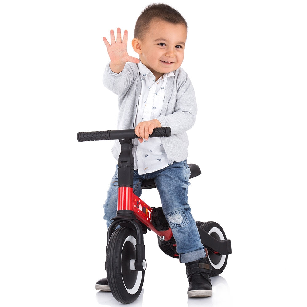 Tricicleta si bicicleta Chipolino Smarty 2 in 1 red