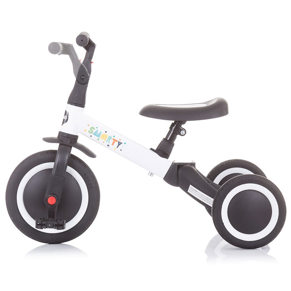 Tricicleta si bicicleta Chipolino Smarty 2 in 1 white - gogobaby.ro