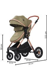 Carucior L-Sun Marina 3 in 1 VERDE