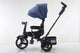 Tricicleta multifunctionala, L-Sun Star, Ansamblu muzica si lumini led, Gentuta mamici, Coș jucarii, ALBASTRU