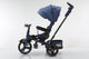Tricicleta multifunctionala, L-Sun Star, Ansamblu muzica si lumini led, Gentuta mamici, Coș jucarii, ALBASTRU