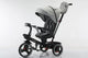 Tricicleta multifunctionala, L-Sun Spring, Ansamblu muzica si lumini led, Gentuta mamici, Coș jucarii fata/spate, GRI