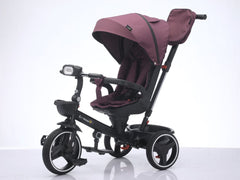 Tricicleta multifunctionala, L-Sun Spring, Ansamblu muzica si lumini led, Gentuta mamici, Coș jucarii fata/spate, MOV