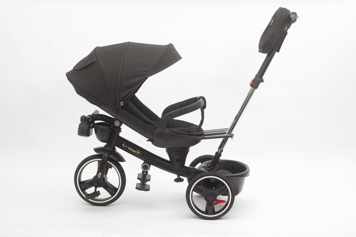 Tricicleta multifunctionala L-Sun BabyRelax NEGRU