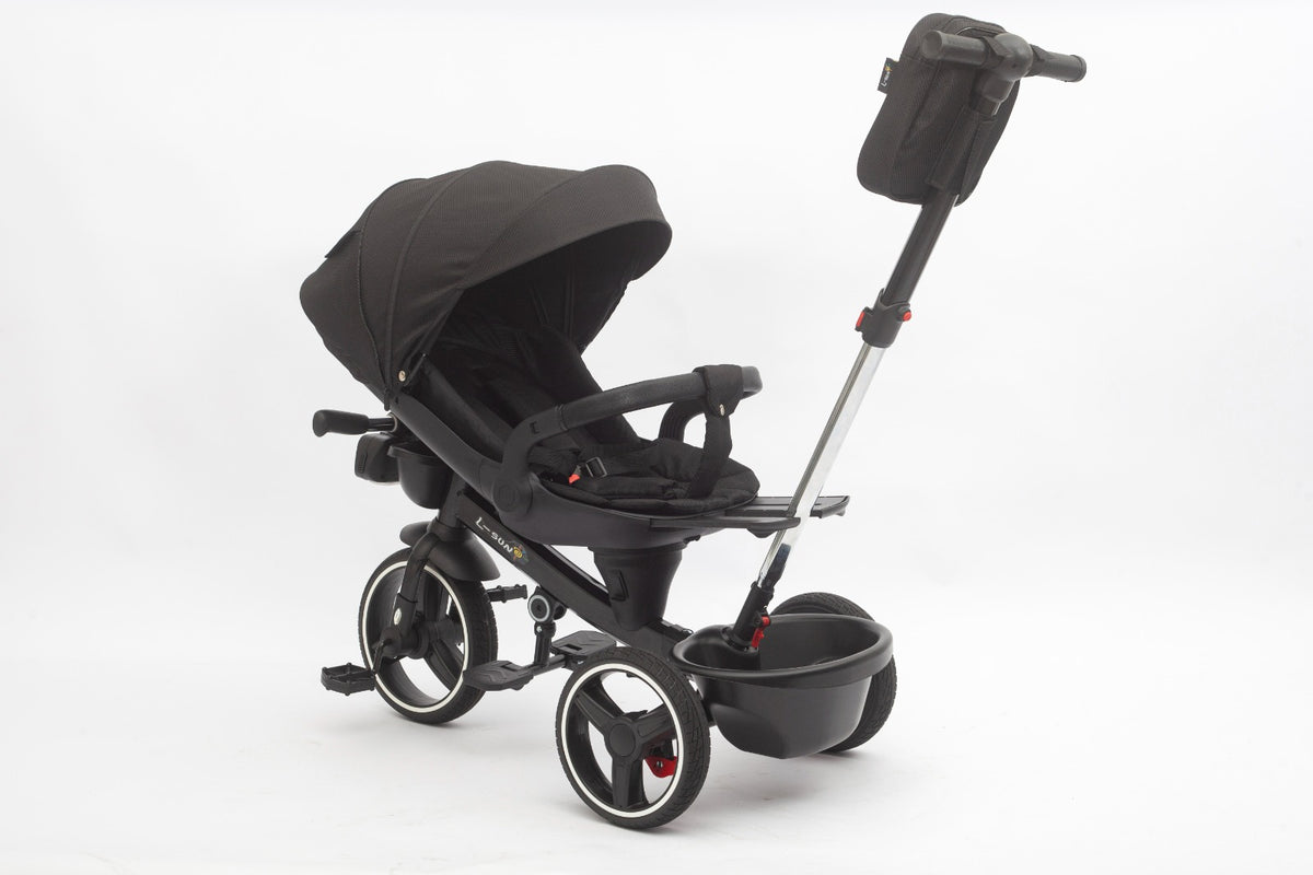 Tricicleta multifunctionala L-Sun BabyRelax NEGRU