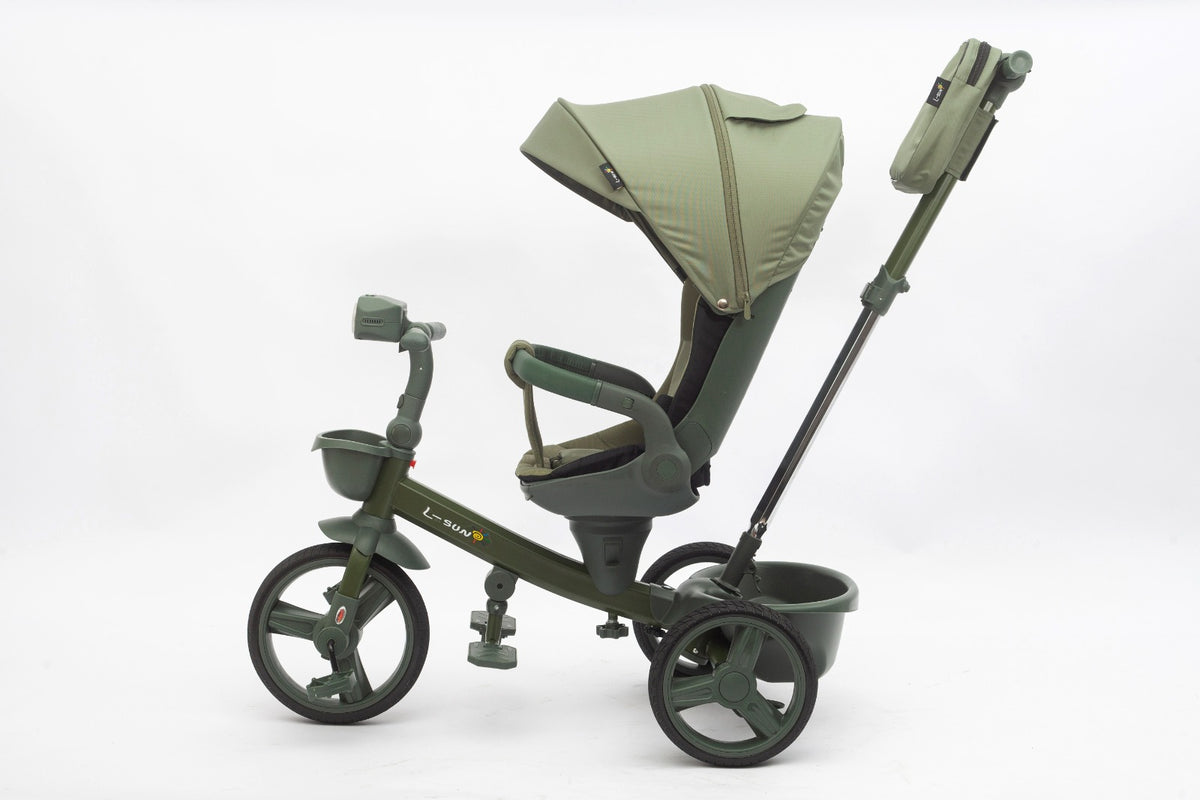 Tricicleta multifunctionala L-Sun BabyRelax VERDE - cadru VERDE