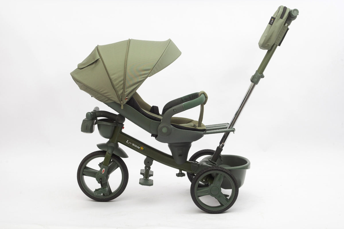 Tricicleta multifunctionala L-Sun BabyRelax VERDE - cadru VERDE