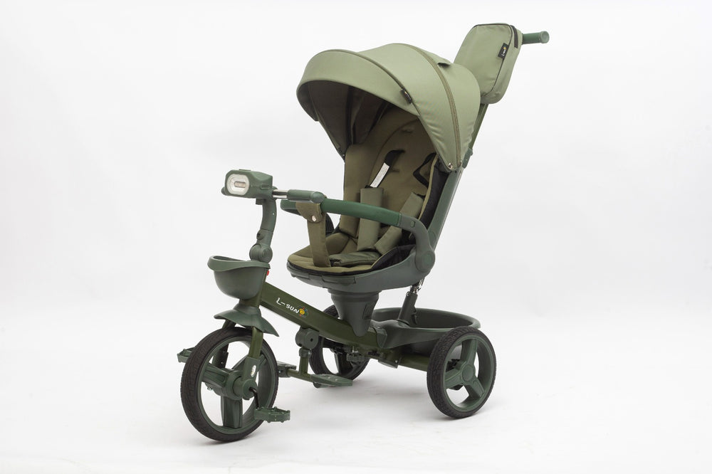 Tricicleta multifunctionala L-Sun BabyRelax VERDE - cadru VERDE