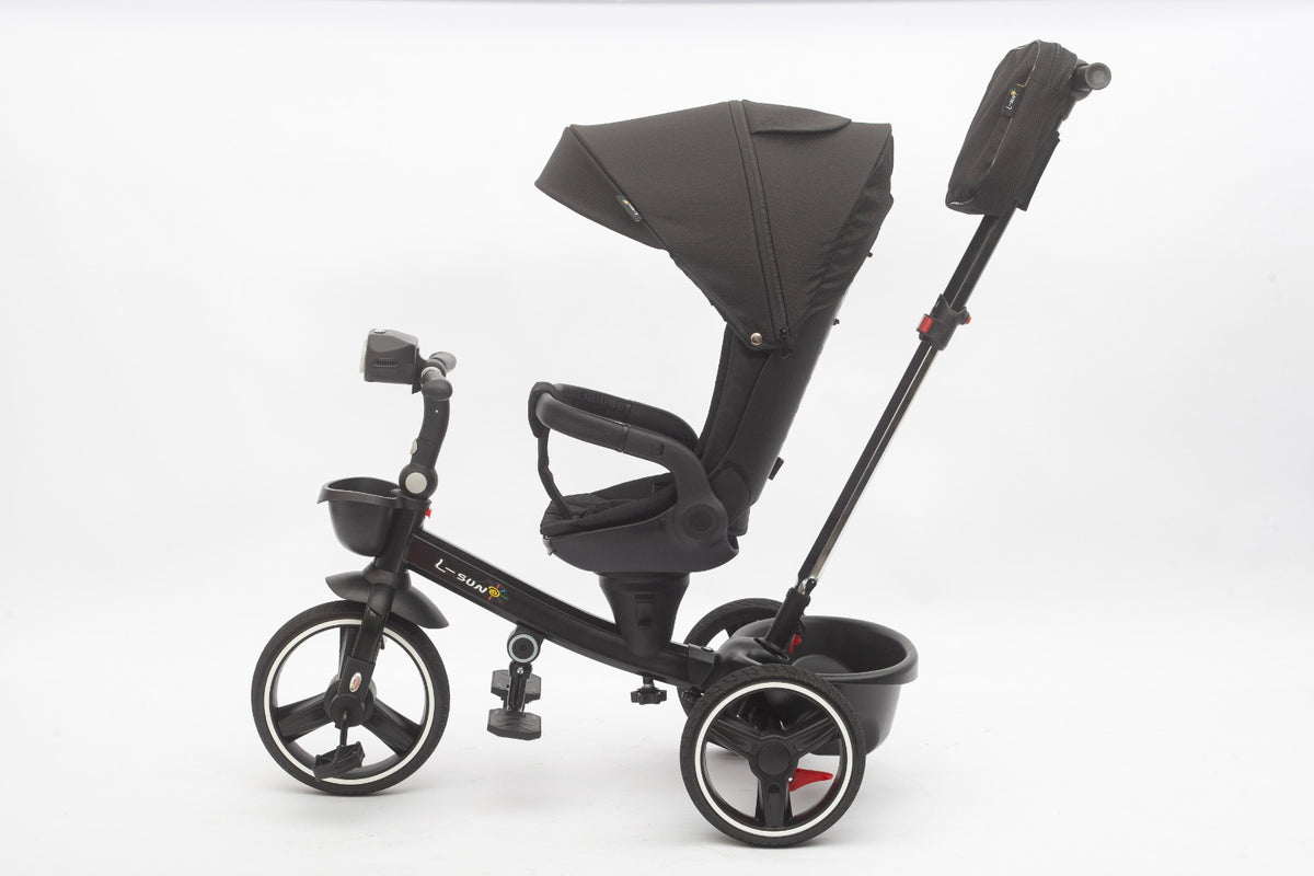 Tricicleta multifunctionala L-Sun BabyRelax NEGRU