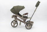 Tricicleta multifunctionala L-Sun BabyRelax VERDE - cadru BEJ